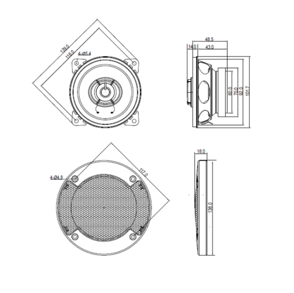 Blaupunkt ICx 402 2-Way Coaxial Speakers - Image 4